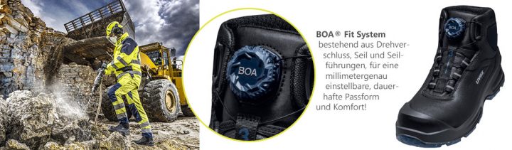 uvex Sicherheitsstiefel MACSOLE mit praktischem BOA-Verschluss